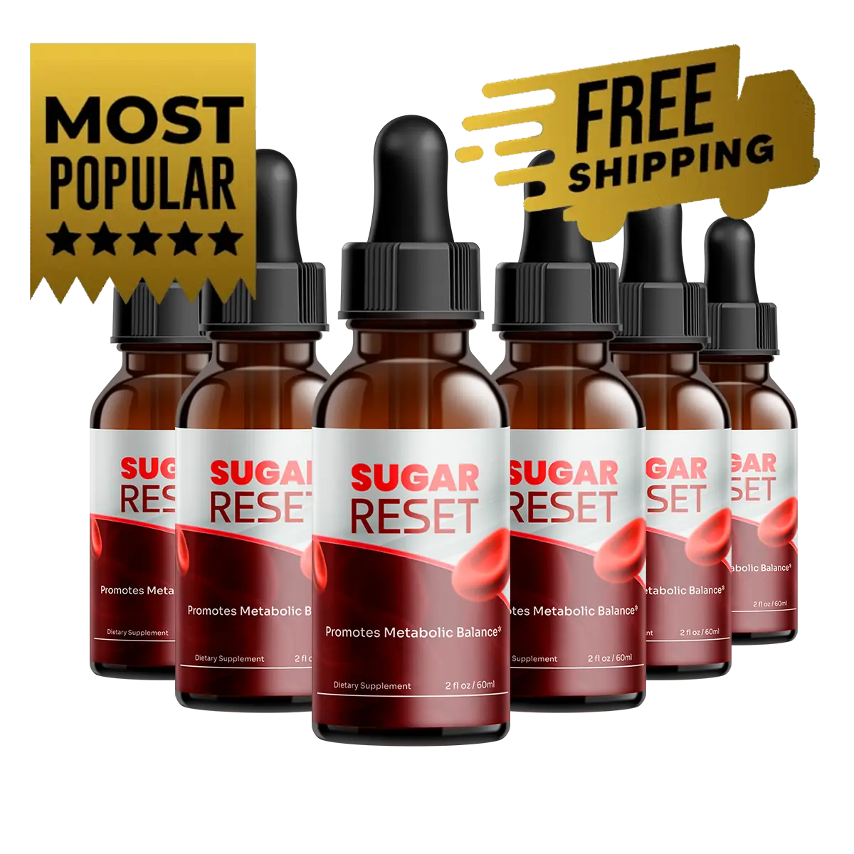 Sugar Reset six-bottle package