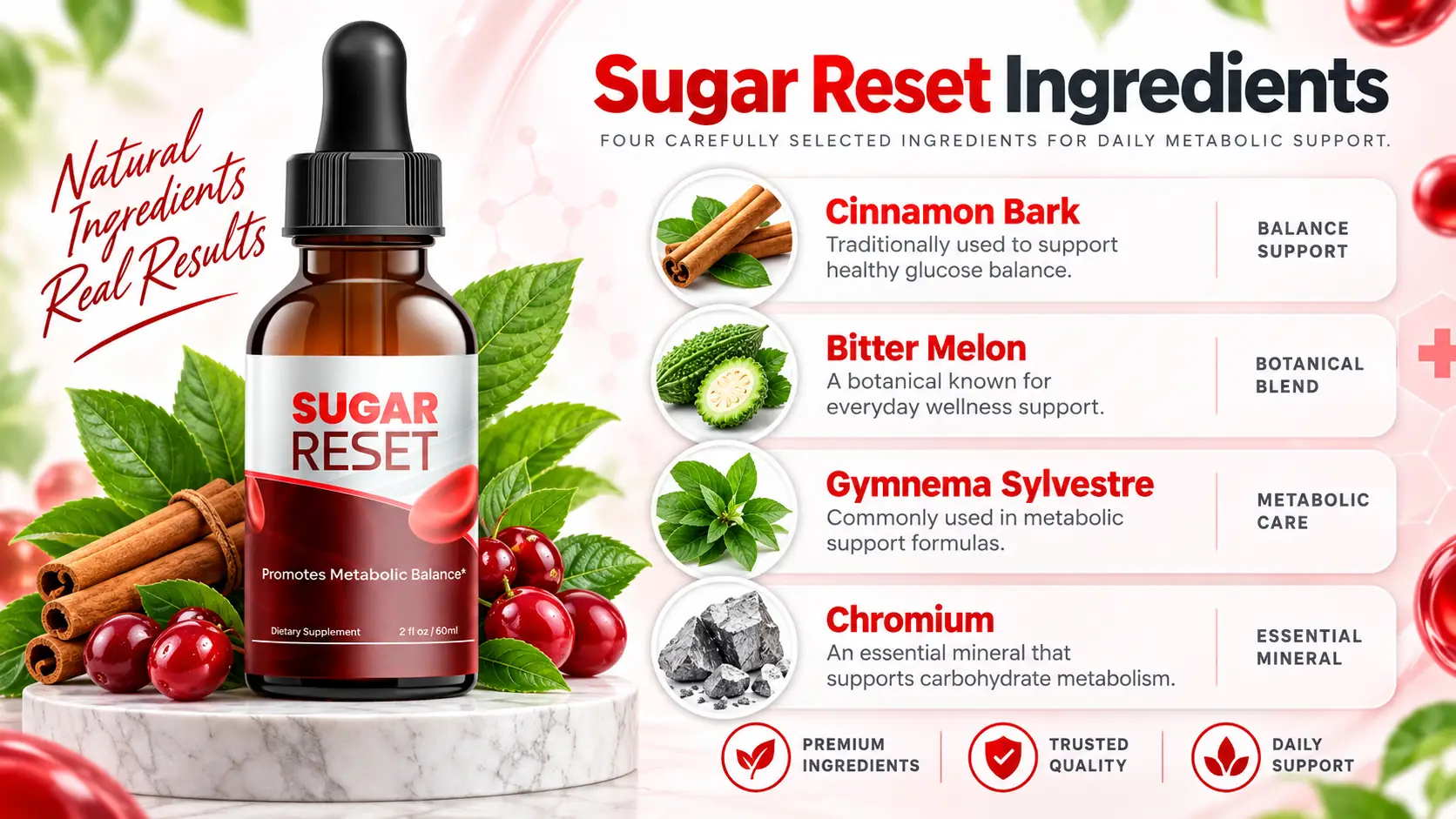 Sugar Reset ingredients overview